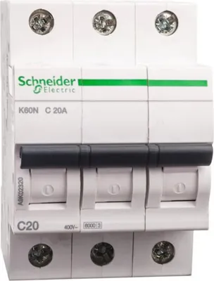 Image de Disjoncteur de protection de ligne Disjoncteur C, 3 pôles, 20A Disjoncteur LS série K60N