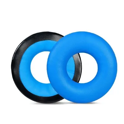 Produktbild von Ersatz-Ohrpolster für Sennheiser HD25, HD25SP, HD25-1 II, 25SP-II Headsets, Ohrpolster aus Leder – Blau