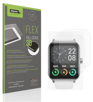 Immagine prodotto di 2x Pellicola protettiva opaca per Trunsif Smartwatch 1.85 Zoll Protezione Antiurto Anti-Shock