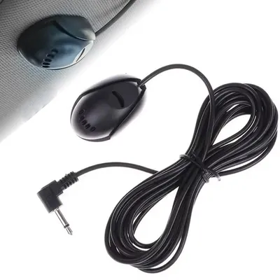 Image de Microphone pour autoradio, 3,5 mm, externe, pour voiture, audio, 3 mètres