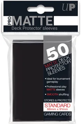 Zdjęcie produktu dla Ultra PRO Pro-Matte, Kieszeń na karty, Czarny, 50 szt.