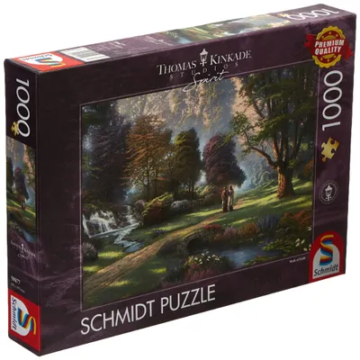 Productafbeelding van Schmidt Puzzel, 1000 stukjes, "Spirit - Het Pad van het Geloof", Thomas Kinkade