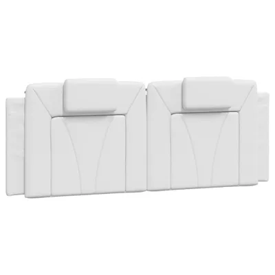 Obrázek produktu pro Polštář na čelo postele Viana bílý 120 cm umělá kůže