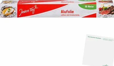 Produktbild von Jeden Tag Alufolie (30m) + usy Block