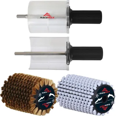 Produktbild von RaceWax Roto Bürste Nylon Kupfer Set Rotorbürste 120mm Rotobürste Speed Stick