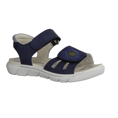 Produktbild von Ricosta Sarah 7800902170 Sandale, Mädchen, Synthetik, Nautic, Klettverschluss - Kinderschuhe Teens Mädchen Gr. 25 - 42, Blau