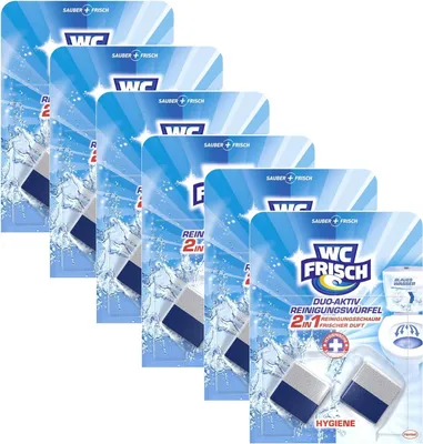 Produktbild von WC FRISCH Duo Aktiv Reinigungswürfel für Wasserkästen,  6x 100 g
