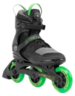 Immagine prodotto di Pattini in linea K2 Skates TRIO LT 100 unisex  nero - verde  Taglia UE: 40,5