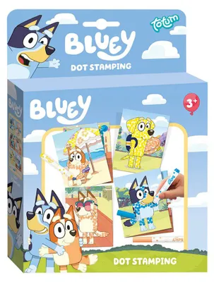 Produktbild von Totum Bluey Stempel und Malbuch mit Vorlagen