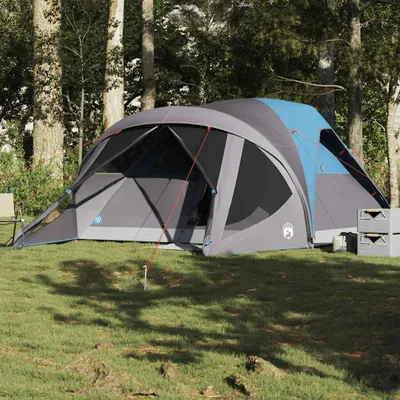 Produktbild von "im " Tunnel-Familienzelt 6 Personen Blau Wasserdicht - Campingzelte CC17815