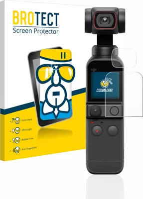 Produktbild von BROTECT Schutzglas für DJI Osmo Pocket 2 (Display + Linse) Schutzfolie Panzer Folie Glas Display Schutz klar