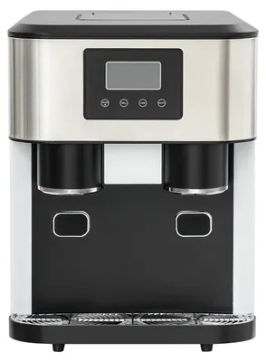 Immagine prodotto di Macchina per la preparazione e la frantumazione del ghiaccio 3-in-1 - Dispositivo da tavolo - Funzione di acqua fredda - Display LCD - 120–180 W - Riempimento manuale dell'acqua - Colore nero