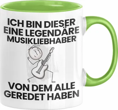 Produktbild von Musikliebhaber Geschenk Tasse Lustige Geschenkidee Geburtstag für Musikliebhaber Ich Bin Dieser Legendäre Musikliebhaber Von Dem Alle Geredet Haben Kaffee-Becher (Grün)