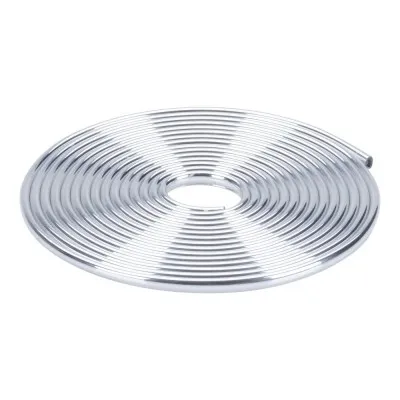 Produktbild von HR 12110701 Türkantenschutzleiste - selbstklebend - 5,12 m x 6 x 8 mm - zuschneidbar - chrom