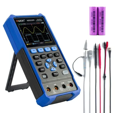 Tragbares Oszilloskop 200 MHz, 2-in-1, Digitalmultimeter, 20.000 Messungen
