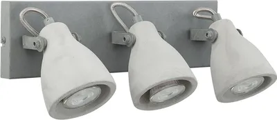Produktbild von BELIANI Wandleuchte Grau Beton 3-flammig verstallbar Industrie Look Moderne Deckenleuchte