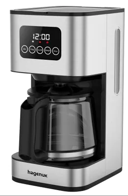 Produktbild von Hagenuk Digitale Kaffeemaschine 1,5L 12 Tassen Warmhaltefunktion Timer