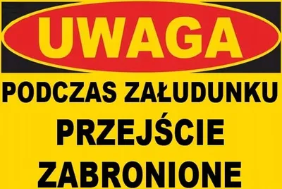 Obrázok produktu pre Pozor Počas nakladania zákaz prejazdu značka 350x250 stavebná značka