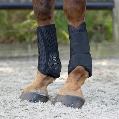 Produktbild von QHP Gamaschen Air Mesh, Farbe:Schwarz, Größe:L
