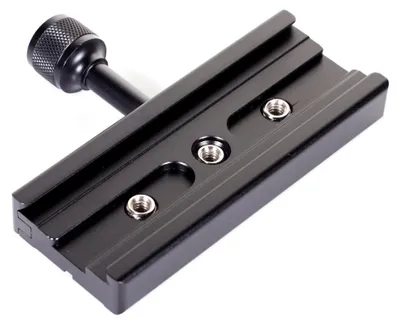 Zdjęcie produktu dla Szybkozłączka do statywu, 120 mm, z konwerterem gwintu 1/4" i 3/8"