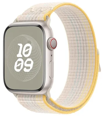 Obrázek produktu pro Pro Apple Watch SE 2023 44mm Elastický design Nylonový sportovní pásek na suchý zip M7