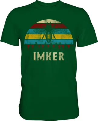 Produktbild von Imker Bienen T-Shirt – Bottle Green / XL