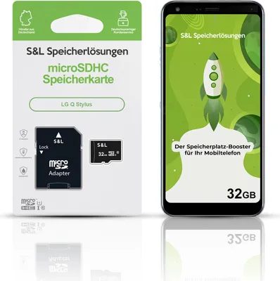 Produktbild von microSD Speicherkarte S&L für LG Q Stylus - Speicherkapazität: 32 GB