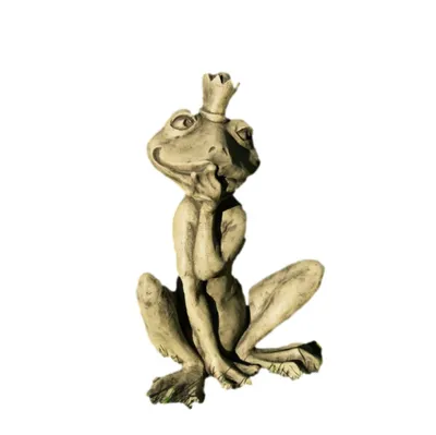 Immagine prodotto di Bella rana in gres, perfetta per il giardino, la terrazza o il giardino d'ingresso; resistente al gelo e alle intemperie; nuova; 38 cm di altezza; 24-50501