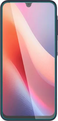 A smartphone screen with a colorful abstract wallpaper.
