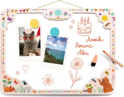 Image de Tableau décoratif à écrire, motif Chats, Djeco