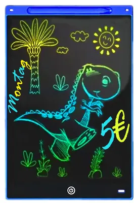 Produktbild von Mal-Tablet 12 Zoll LCD Schreibtafel mit Stift Grafiktablett Tablet Zeichentablett Tafel mit Sperr-& Löschfunktion für Zuhause Schule Büro als Geschenk