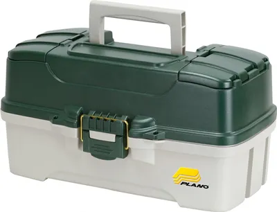 Produktbild von Plano Tackle Box mit drei Fächern (Grünmetallic/Off-White)