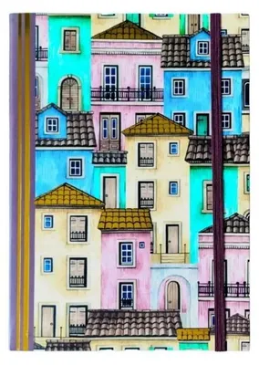 Produktbild von Notizbuch A5/80 Seiten, Kollektion "Pastellstadt", Modell "NARCISSUS"