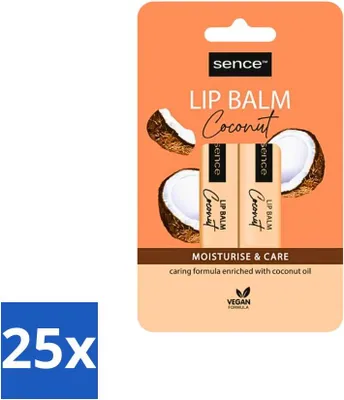 Produktbild von Sence - Moisturise & Care - Lippenbalsam Duo - Pflegend - 2 x 4,3 g - Vorteilspack - 25 Stücke