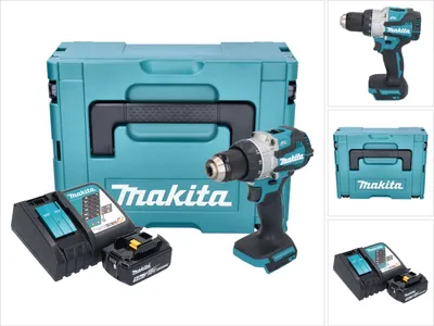 Produktbild von Makita DDF 489 RT1J Akku Bohrschrauber 18 V 73 Nm Brushless + 1x Akku 5,0 Ah + Ladegerät + Makpac