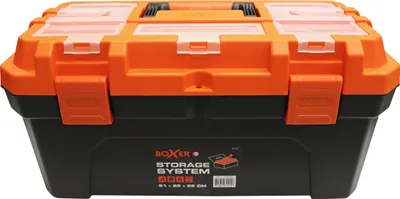 Produktbild von Boxer® Werkzeugkasten 20” mit Aufbewahrung im Deckel 50,7 x 25,4 x 25,9 cm