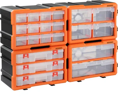 Produktbild von MONZANA® Kleinteilemagazin Sortimentskasten erweiterbar 72 Fächer Sortierbox für Kleinteile Aufbewahrungsbox Werkstatt