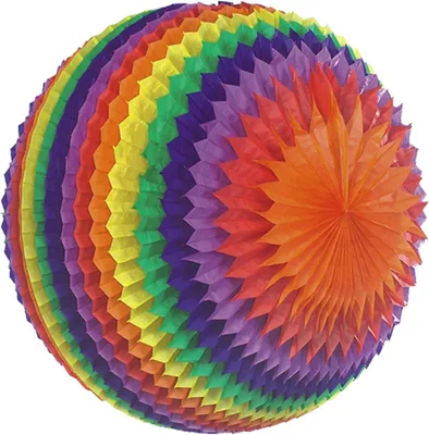 Produktbild von Streifenball Ø 70 cm "Rainbow" schwer entflammbar