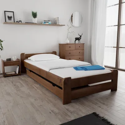 Obrázok produktu pre Posteľ Emily 80x200 cm, dub Matrac: Matrac Sommera 18 cm, Rošt: S latkovým roštom