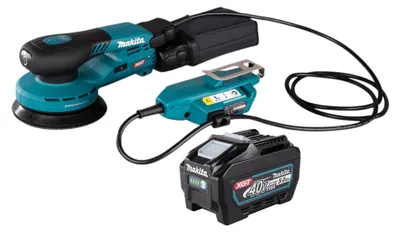 Imagen del producto de Makita BO 001 CGT1 Lijadora rotorbital sin cable 40 V máx. 125 mm 5,0 mm carrera Sin escobillas + 1x batería recargable 5,0 Ah - sin cargador