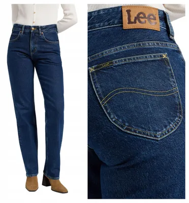 Obrázok produktu pre Lee | Dámske džínsy Rider Classic, modrá farba, materiál: bavlna, denim, rovný strih, klasické dámske džínsy, veľkosť W25 L31