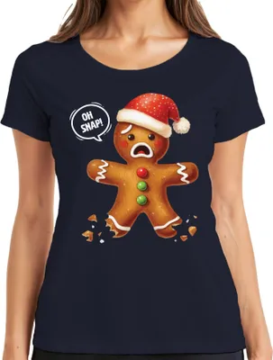 Produktbild von Lebkuchen Schwarzer Humor - Weihnachten Weihnachtsgeschenk Christmas Damen T-Shirt, Navy, XL