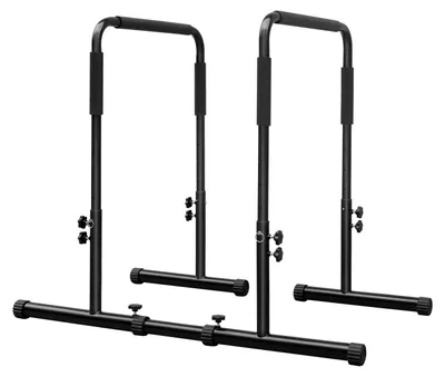 Produktbild von Adjustable Dip Bar Station, Heavy Duty Parallette & Parallel Bars, Stable Dip Stands for Home Gym, Calisthenics & Upper Body Workout Equipment