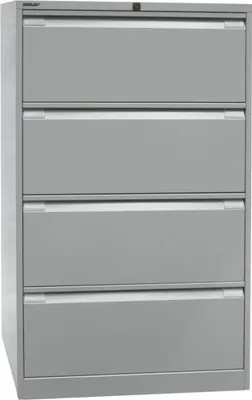 Produktbild von Bisley Hängeregistratur Schrank - 4 Schübe - Farbe: Lichtgrau