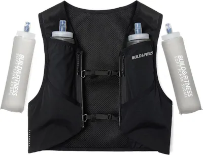 Productafbeelding van Hardloopvest met 2 zachte flessen 500 ml - 7 vakken
