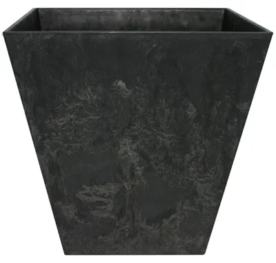 Produktbild von Ter Steege Blumentopf - quadratisch - Kunststoff - schwarz - D15xH15 cm