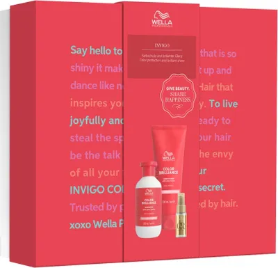 Produktbild von Wella Professionals Invigo Color Brilliance Gift Box - Shampoo 300 ml + Conditioner 200 ml + Oil Reflections 30 ml