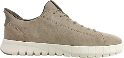 Imagen del producto de Zapatos Geox Flextride Plus para hombre, tipo zapatillas deportivas con cordones, color beige, para uso casual