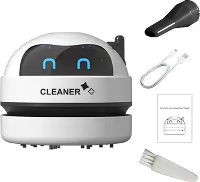Produktbild von Tragbarer Staubsauger mit USB-Aufladung, super Saugkraft, hohe Effizienz, 360-Grad-Reinigung, Abstauben, verlängerte Düse, Tastatur, Schreibtisch-Staubsauger, Reinigungswerkzeuge
