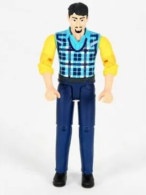 Produktbild von Bruder 46185 BWORLD Mann - karierte Weste, blaue Hose